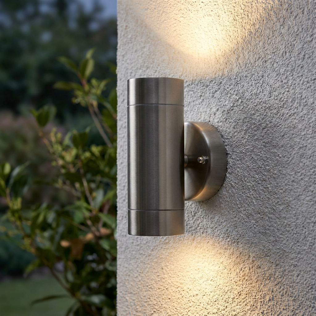 Palin Twin LED Outdoor Up & Down Wall Light IP44 7W