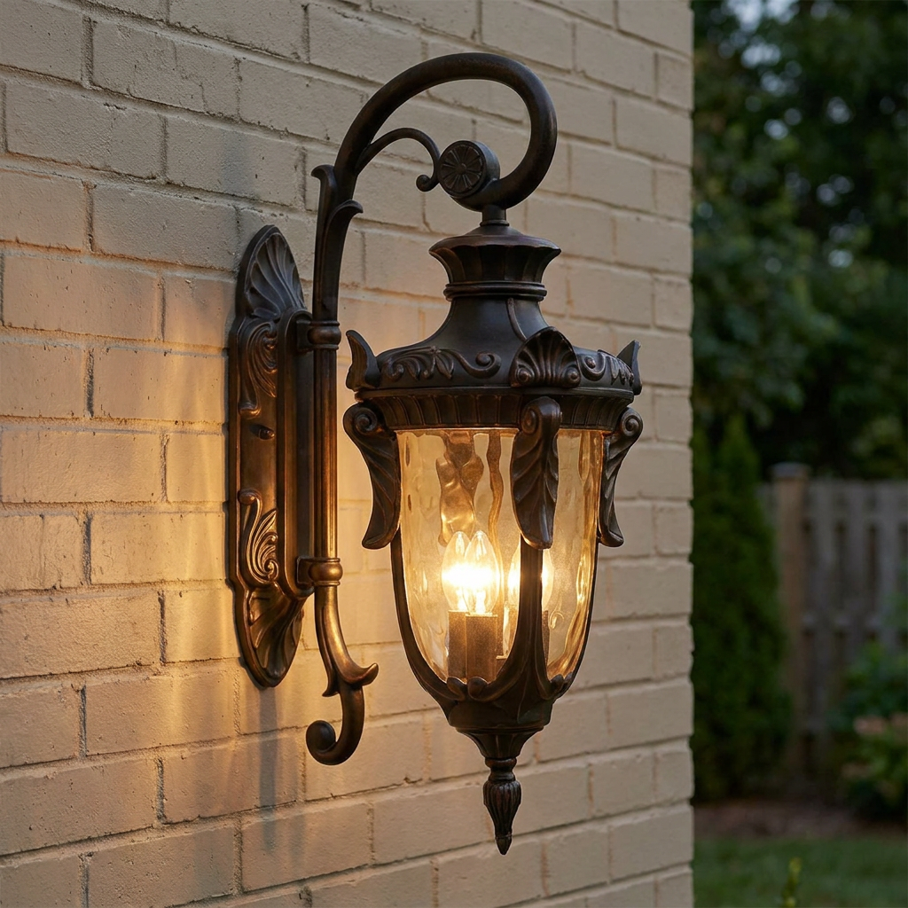 Philadelphia Bronze Large Outdoor Downlighter Wall Light