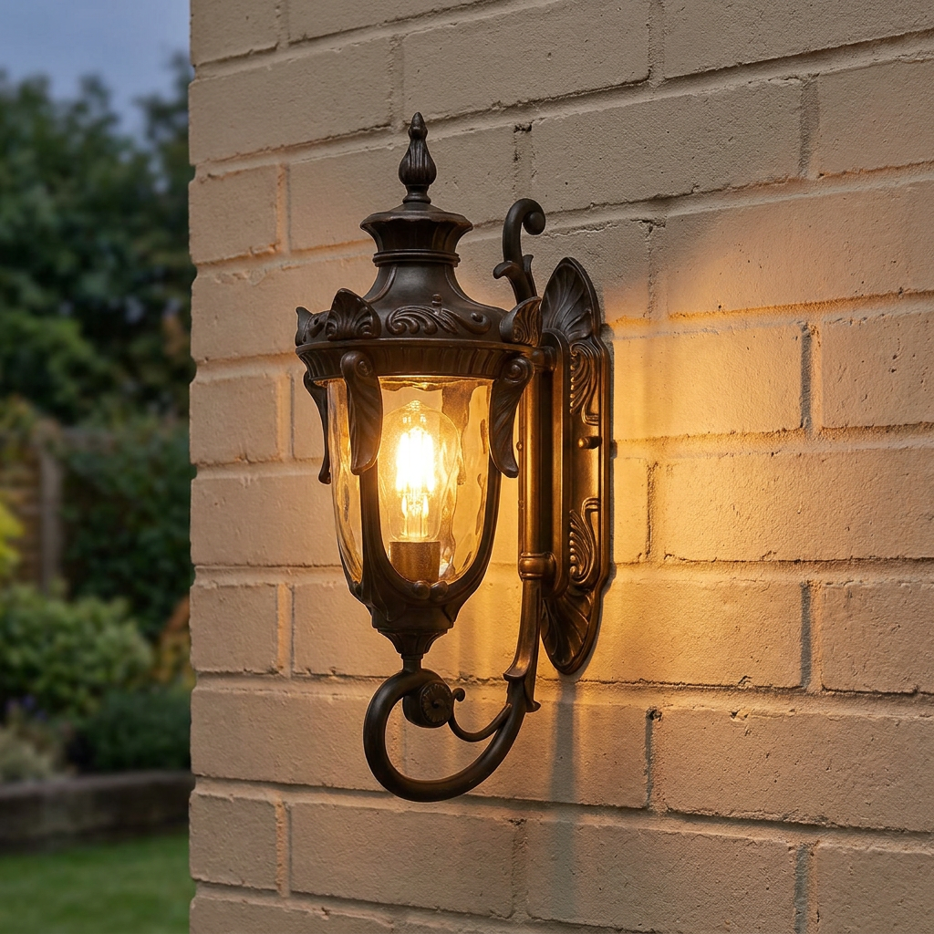 Philadelphia Old Bronze Medium Outdoor Uplighter Wall Light