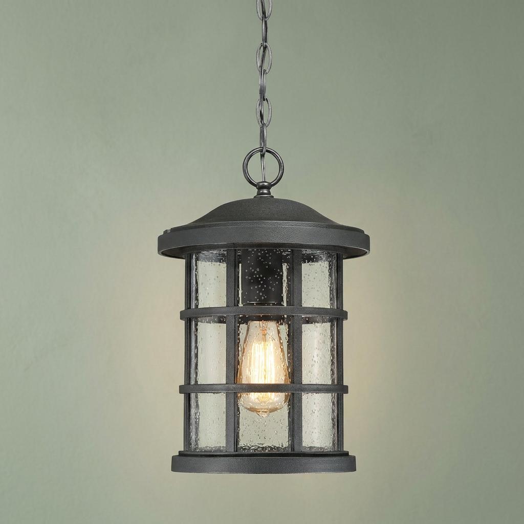 Quoizel Crusade 1 Light Chain Lantern QZ-CRUSADE8-BLK