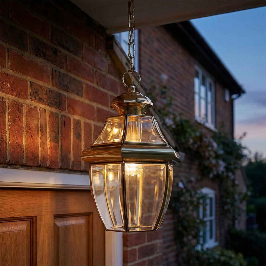 Quoizel Newbury 1 Light Medium Polished Brass Chain Lantern