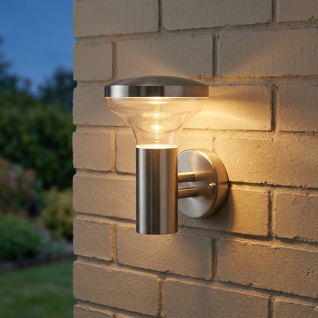 Roko Marine Grade Brushed Stainless Steel Outdoor Wall Light