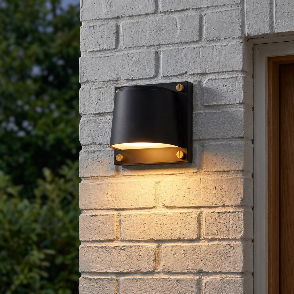 Scout Black Small Outdoor Wall Light