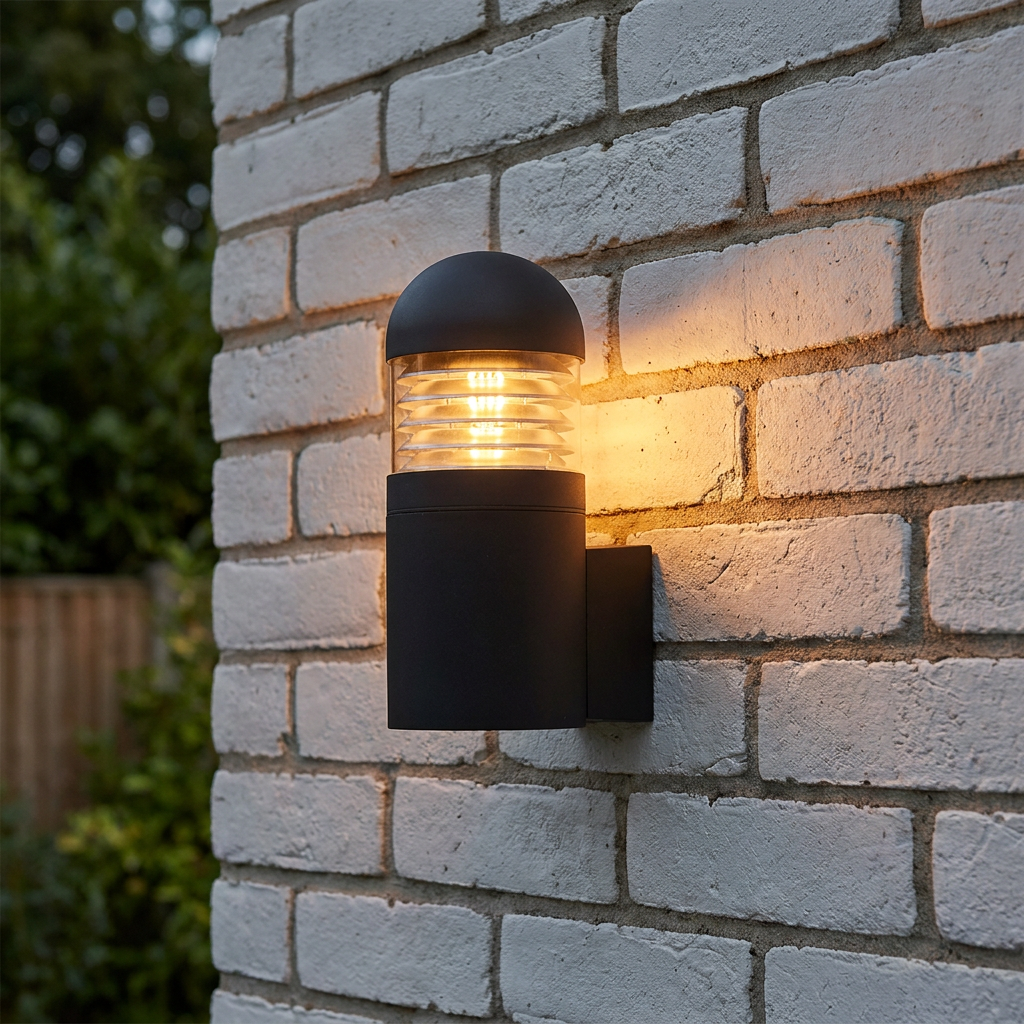 Searchlight Bronx Black Outdoor Wall Light