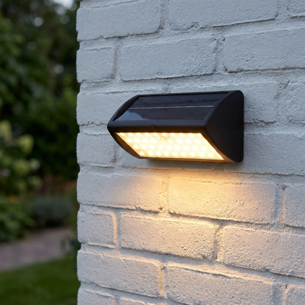 Searchlight Solar Light Grey LED PIR Outdoor Wall Light
