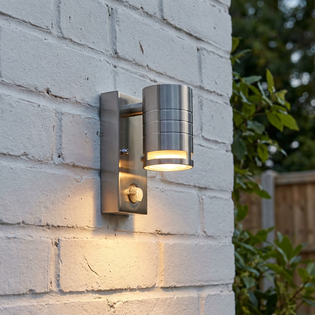 Searchlight Stainless Steel LED Outdoor PIR Wall Light