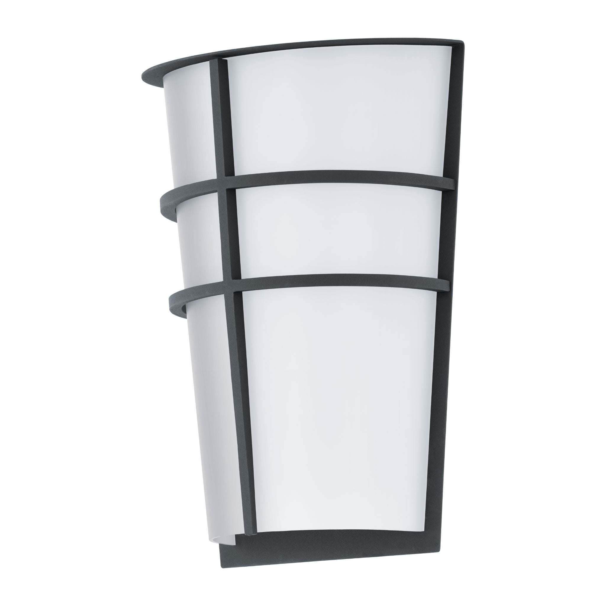 eglo breganzo grey ip44 led outdoor wall light