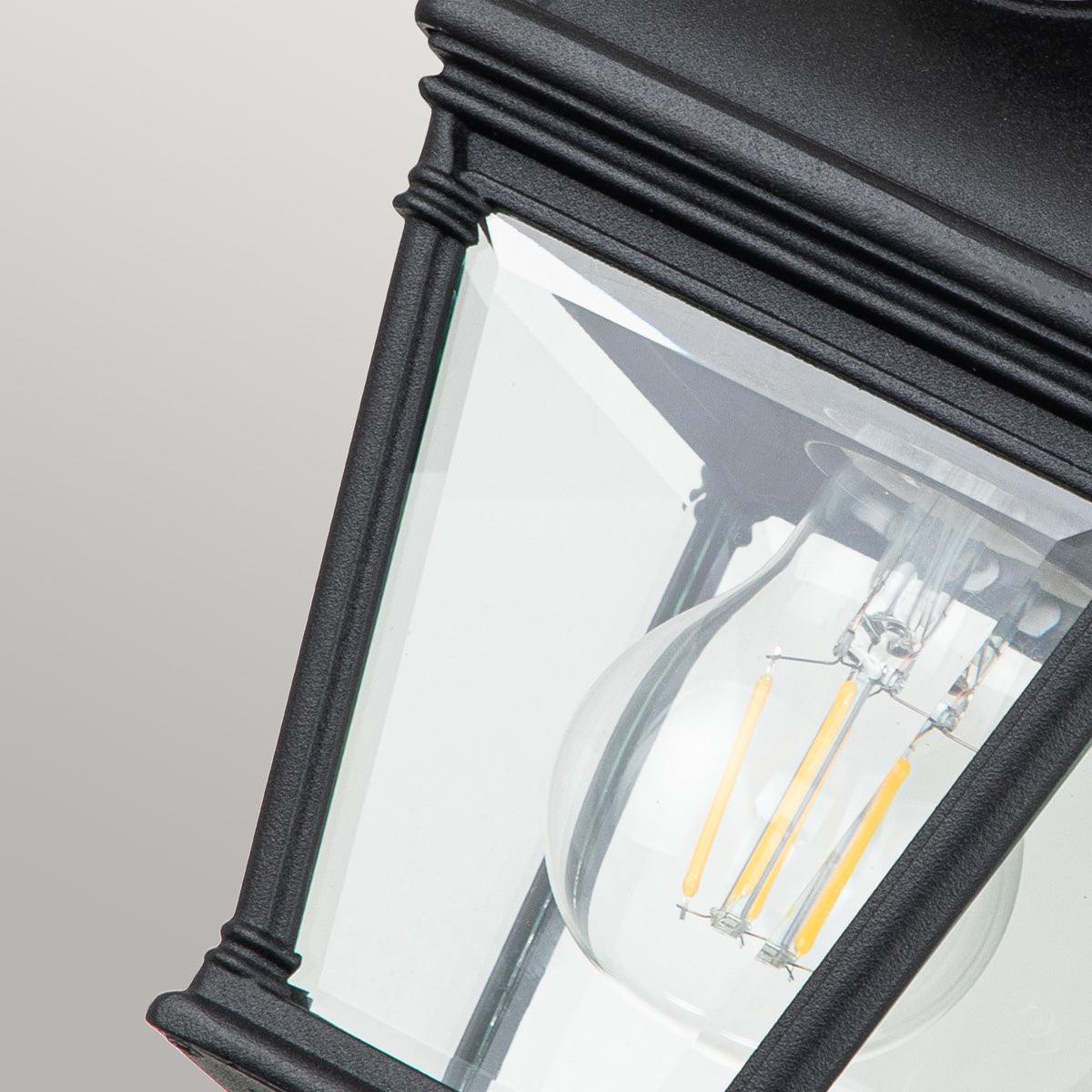 Elstead Bayview 1 Light Outdoor Black Porch Lantern-warehouse-clearance-020426