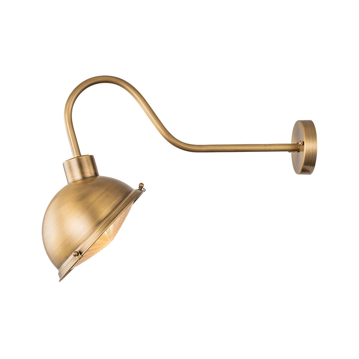 Chiswick 1 Light Brass Sign Light CHISWICK-ATB by Elstead Lighting