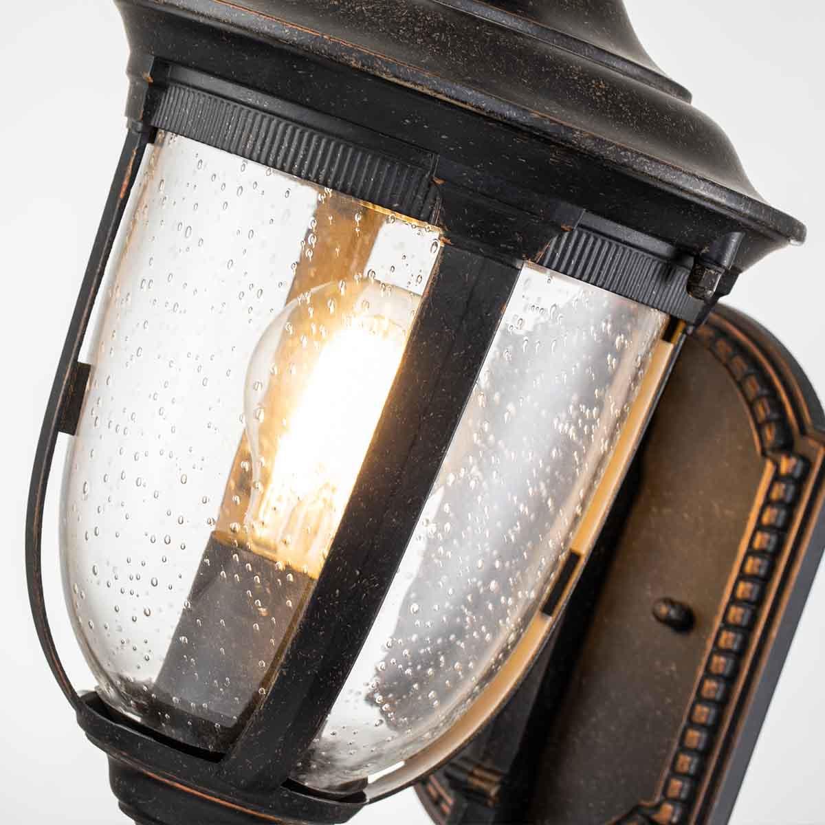 Cleveland 1 Uplight Small Bronze Outdoor Wall Light-warehouse-25-09-26
