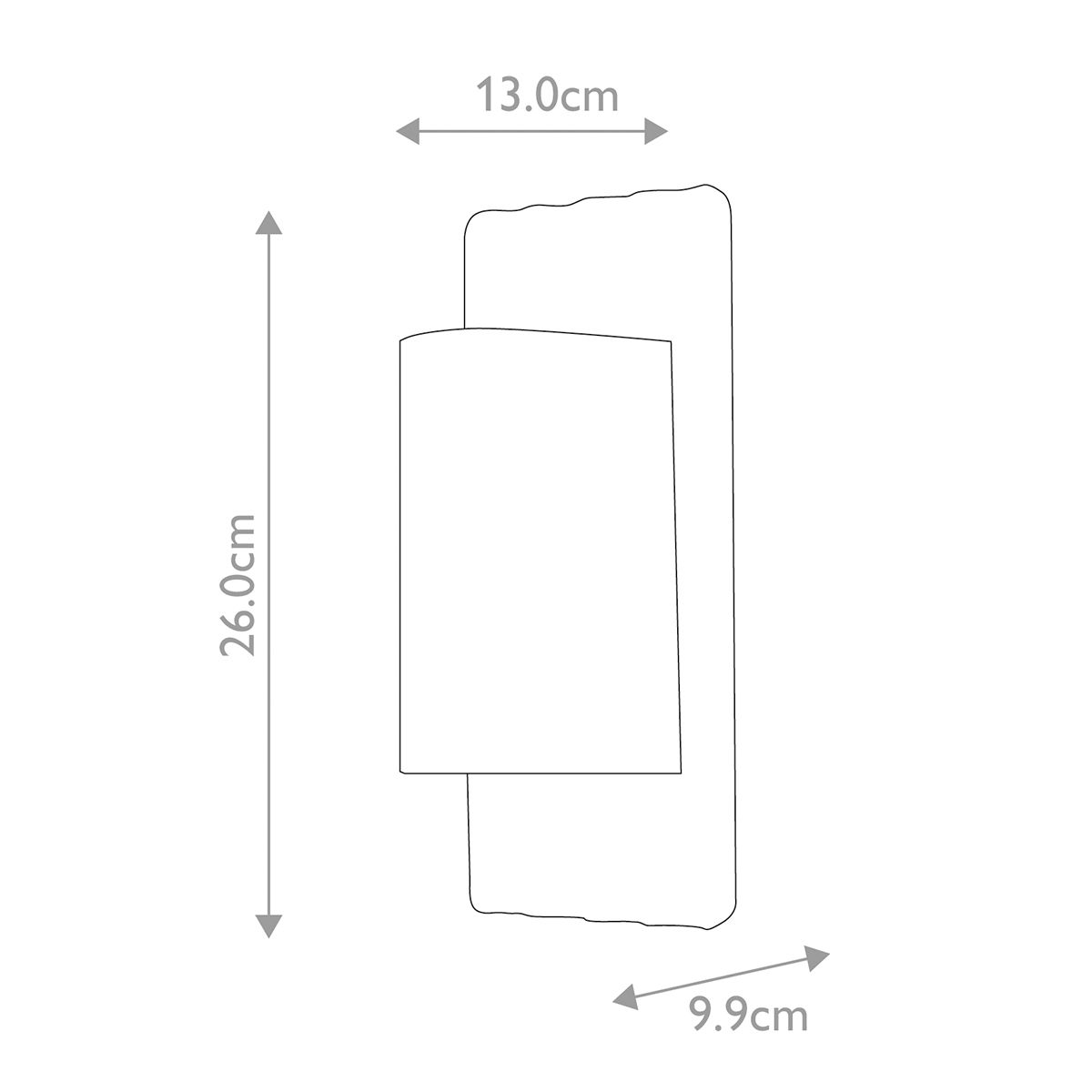 Dali 2 Light Modern Outdoor Wall Lantern