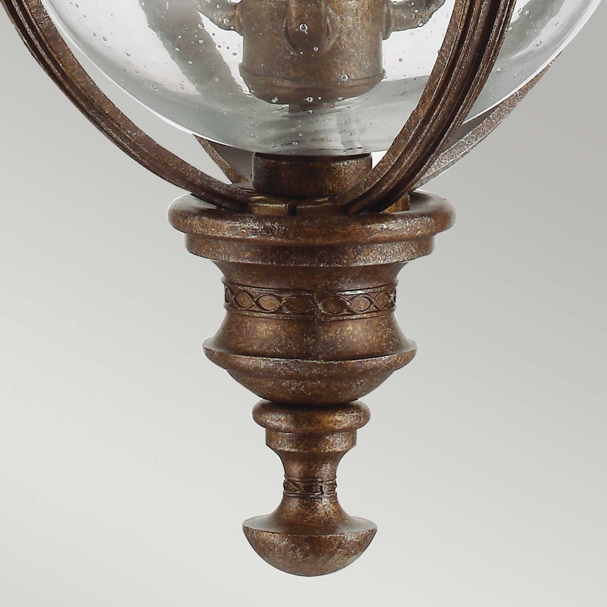 Elstead English Bridle British Bronze Finish Large Outdoor Pendant Lantern FE/EB8/L BRB