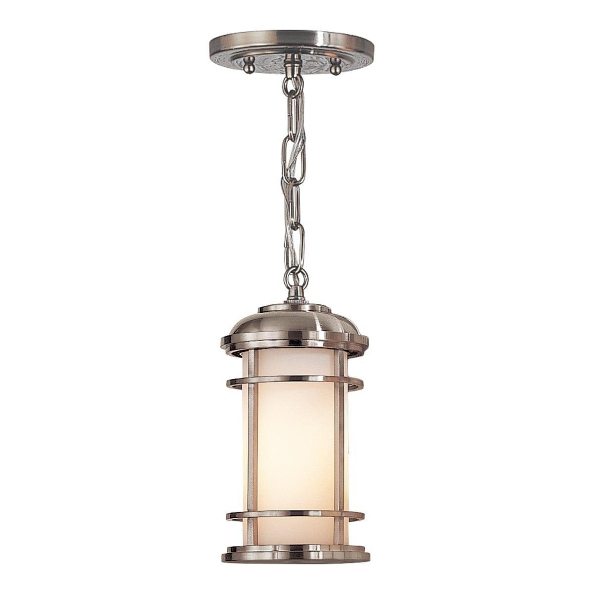 Feiss Lighthouse 1 Light Small Brushed Steel Chain Lantern-clearance