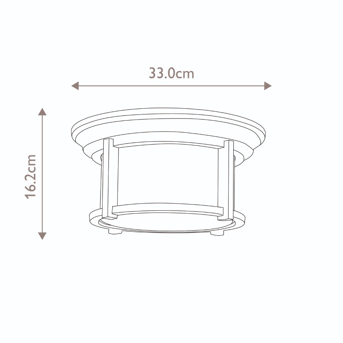 Feiss Merrill Heritage Bronze Outdoor Porch Ceiling Lantern — alternate view