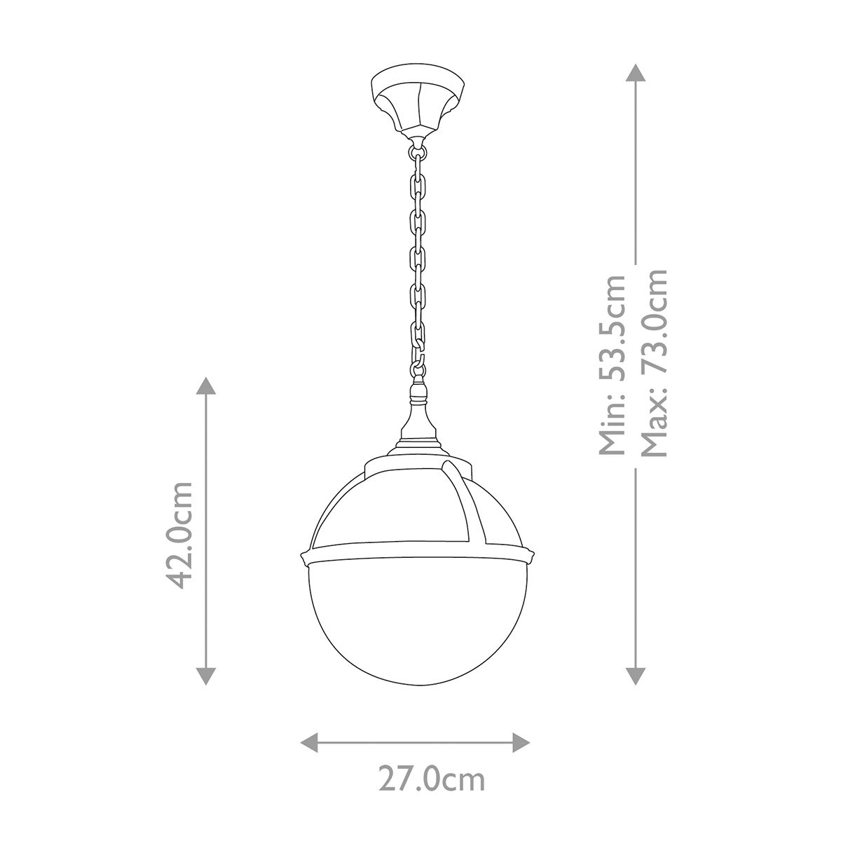 Elstead Glenbeigh Black Outdoor Pendant Light-warehouse-25-09-26