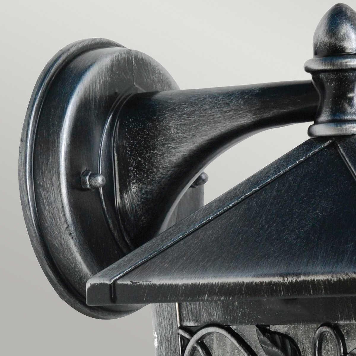 Elstead Winchcombe Black/Silver Outdoor Wall Light-clearance