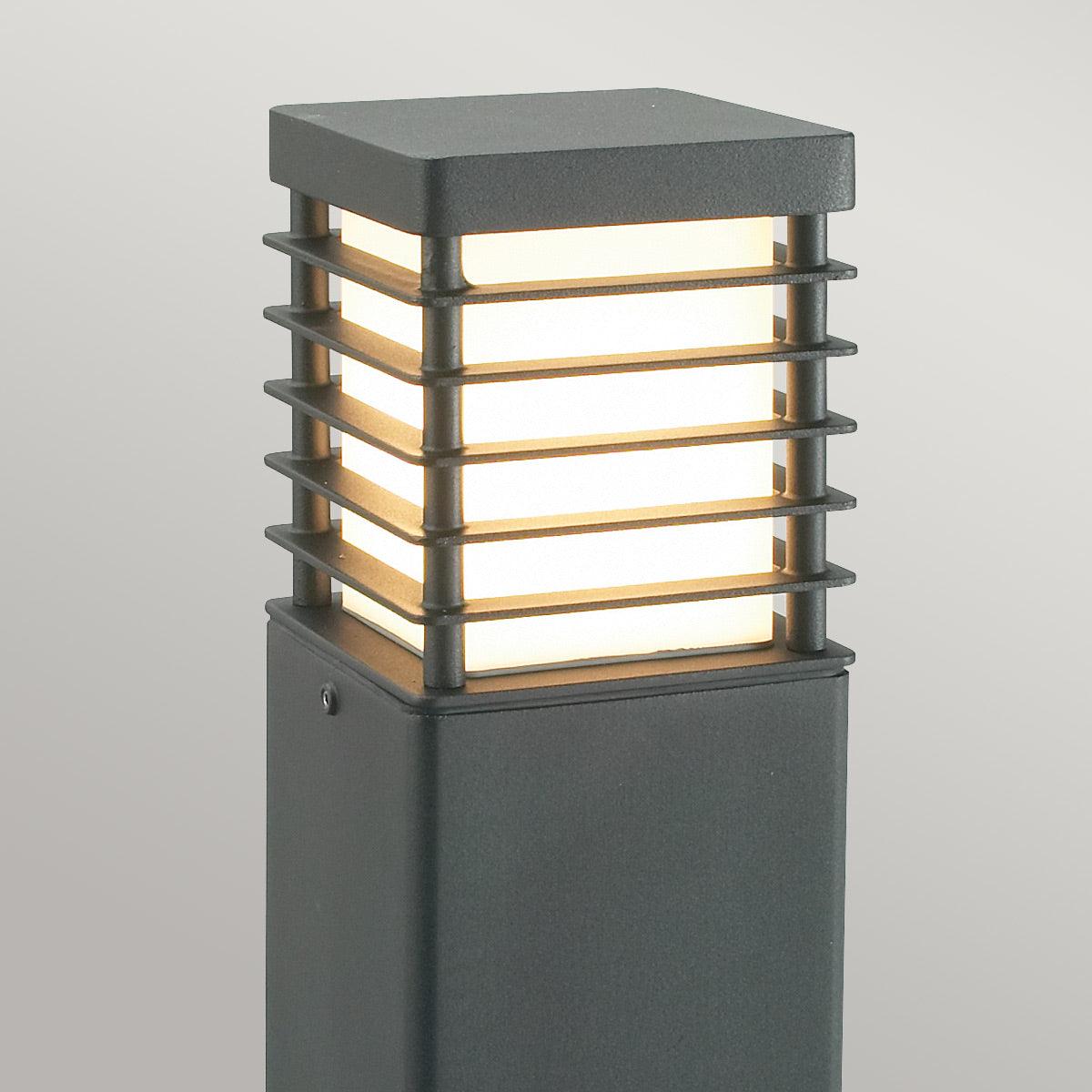 Norlys Halmstad Small Black Outdoor Bollard Light — product detail