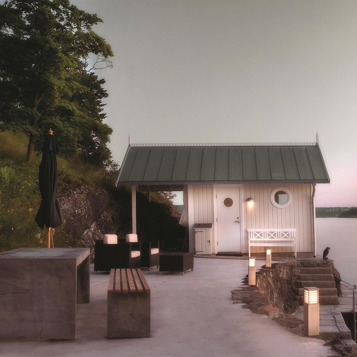 Halmstad Small Bollard Galvanised