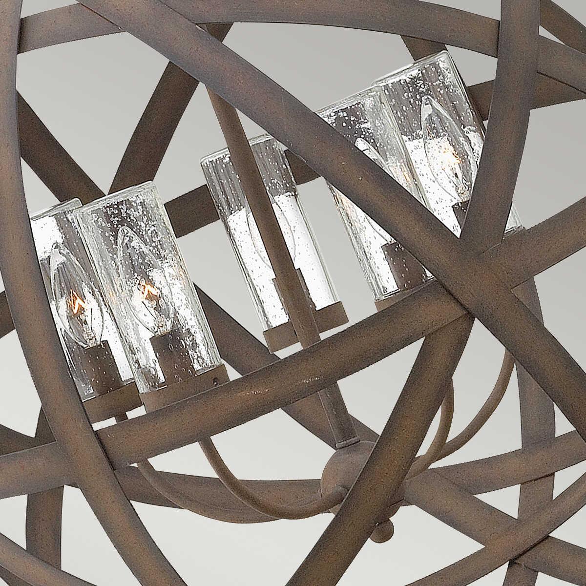 hinkley carson outdoor 5 light pendant Close Up LED Bulb