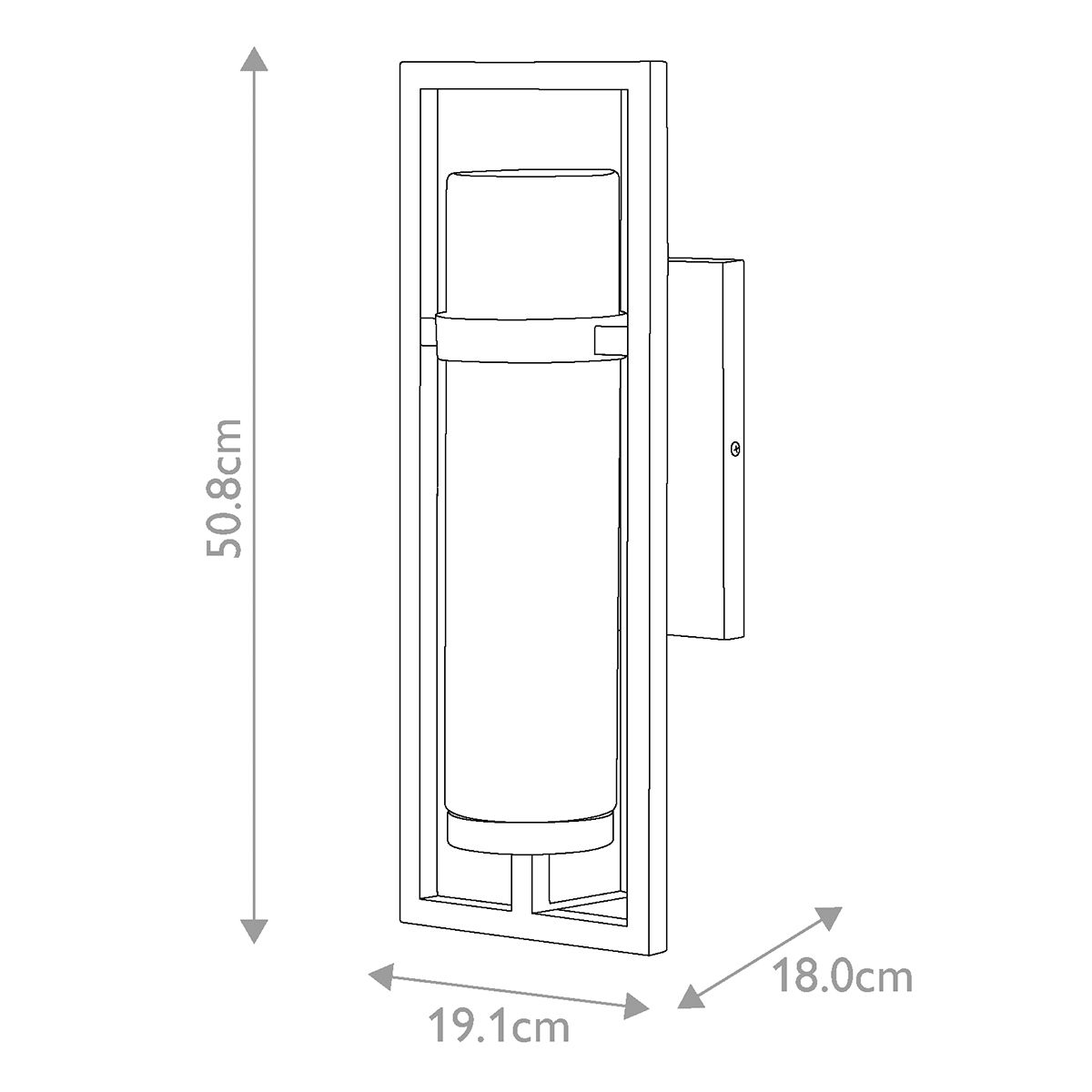 Cordillera Black Outdoor Modern Wall Light