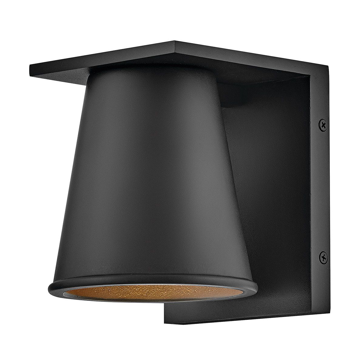Hinkley Coastal Small Black Outdoor Wall Lantern HK-HANS-S-BLK by Hinkley