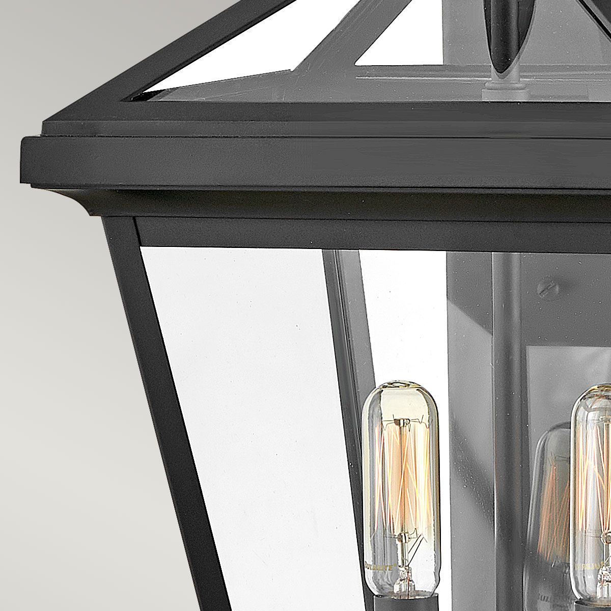 Palma Black Medium Outdoor Wall Lantern