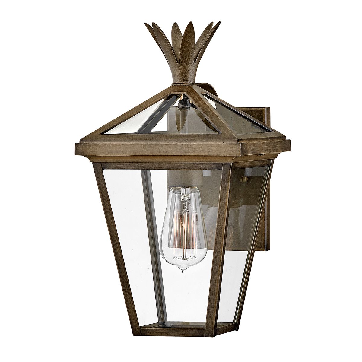 Palma Bronze Small Outdoor Wall Lantern HK-PALMA-S-BU by Hinkley