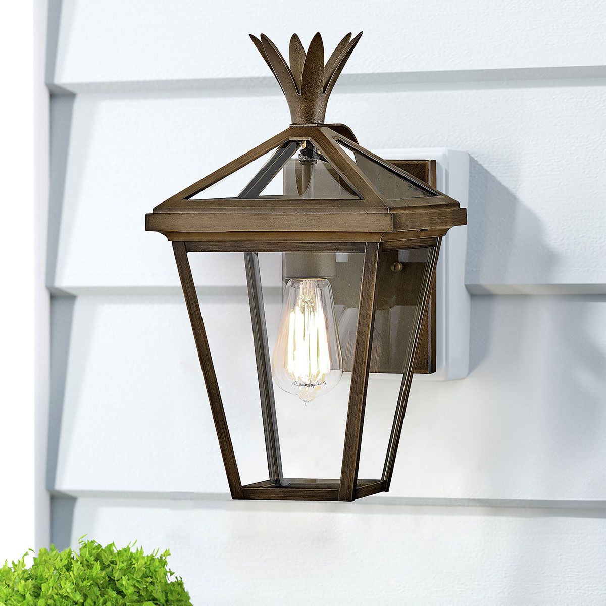 Palma Bronze Small Outdoor Wall Lantern