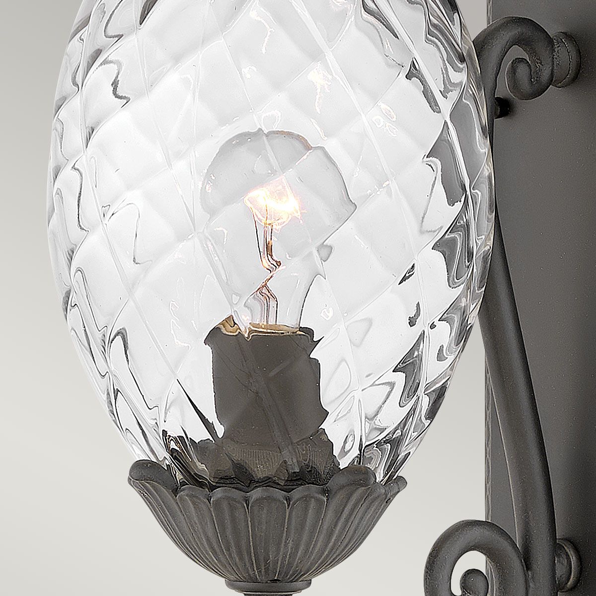 Plantation Black Medium Outdoor Wall Lantern