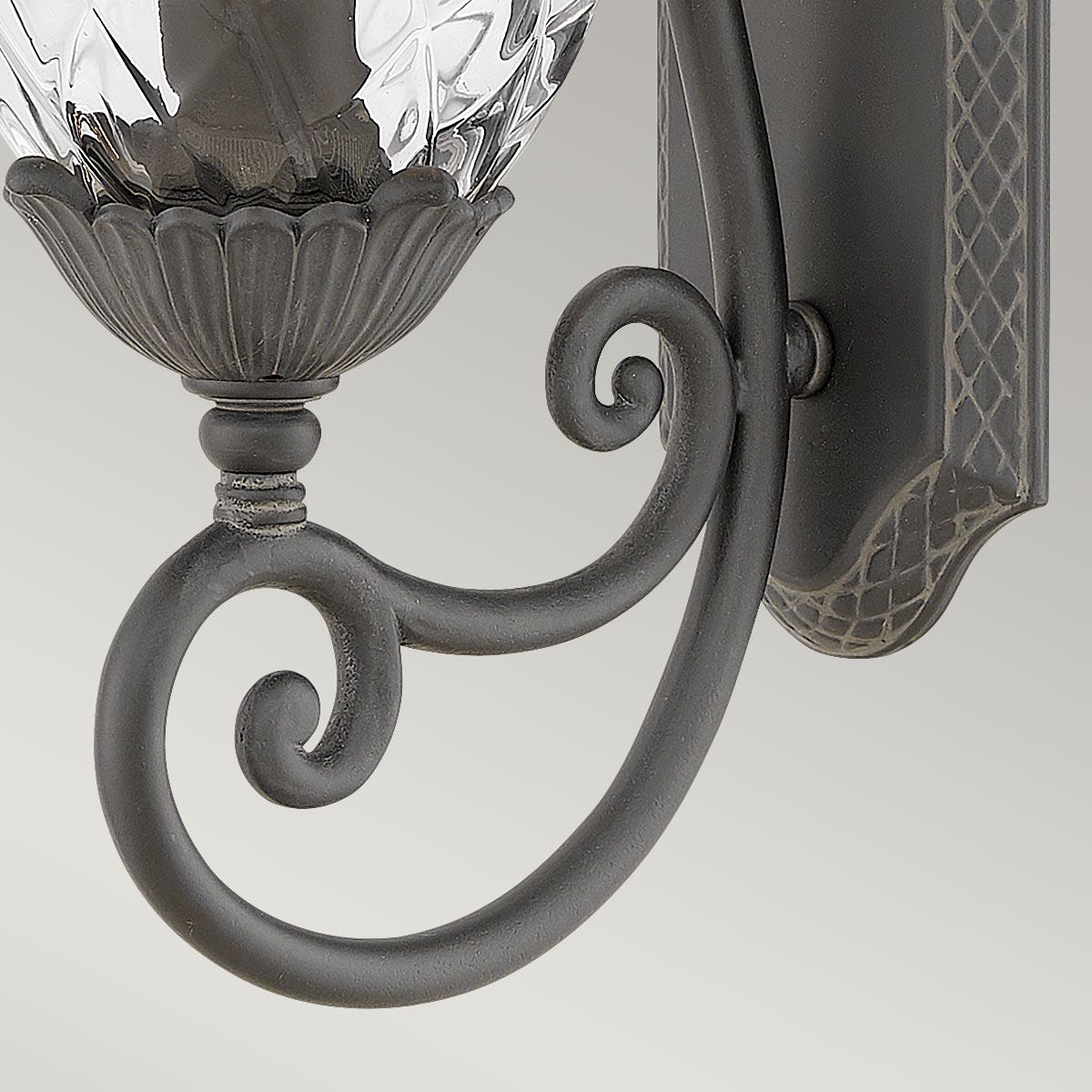 Plantation Black Medium Outdoor Wall Lantern