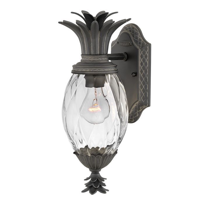 Plantation Black Small Outdoor Wall Lantern HK-PLANTATION-S-MB by Hinkley
