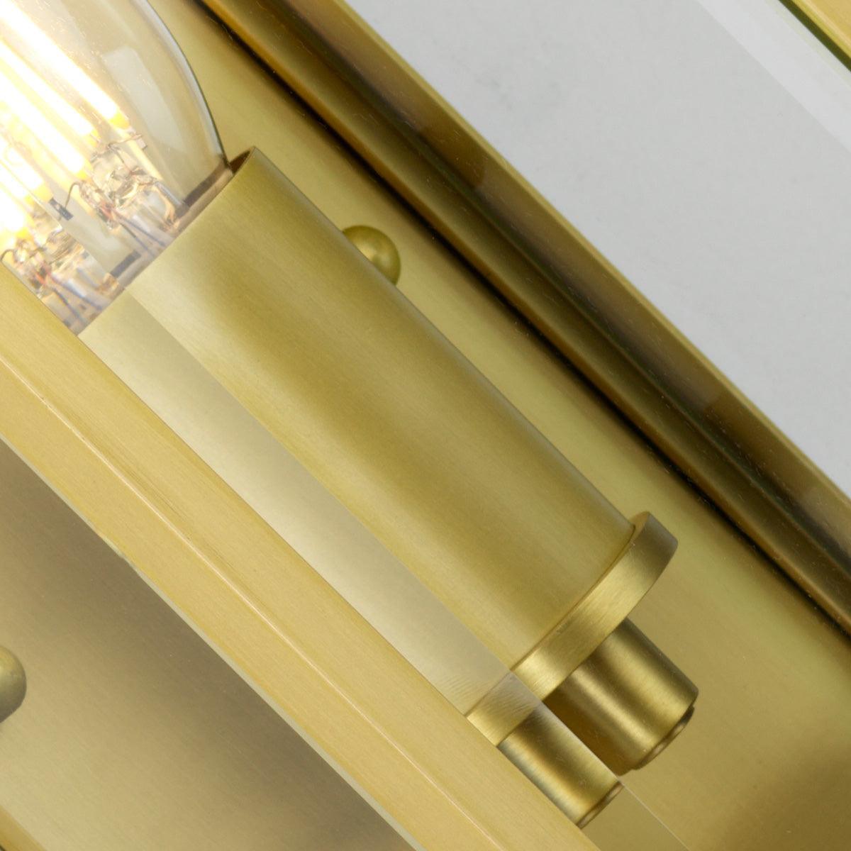 Elstead Holborn 1 Light Small Brass Outdoor Half Light-warehouse-25-09-26
