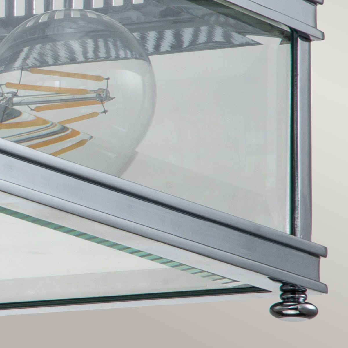 Holborn Chrome Flush Outdoor Light