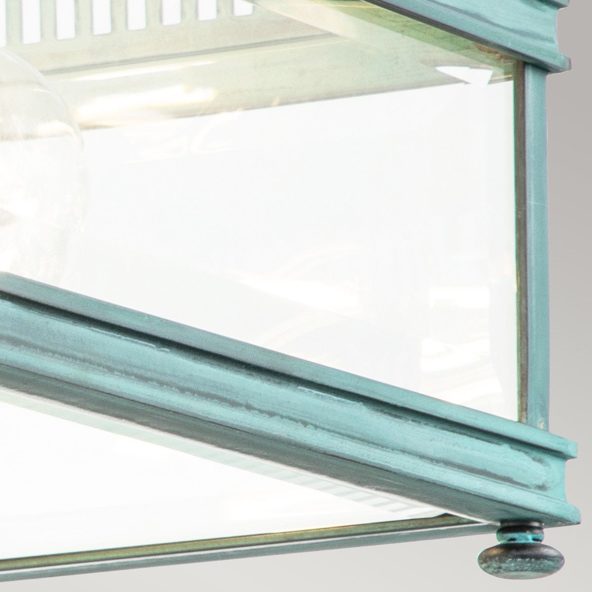 Holborn Verdigris Flush Outdoor Light