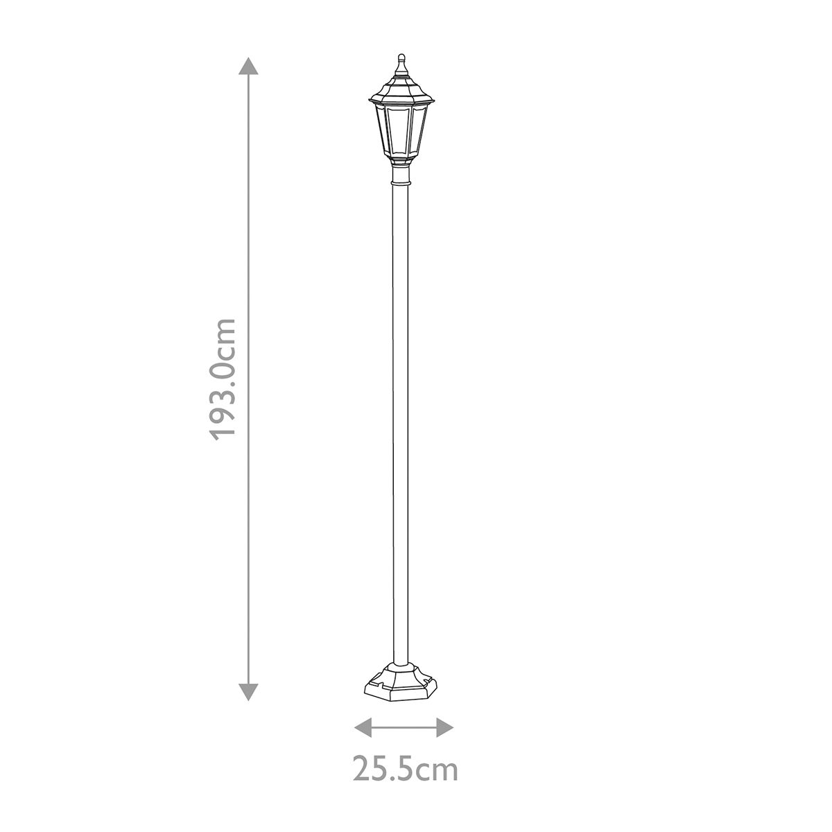 Elstead Kinsale Black Outdoor Lamp Post — alternate view