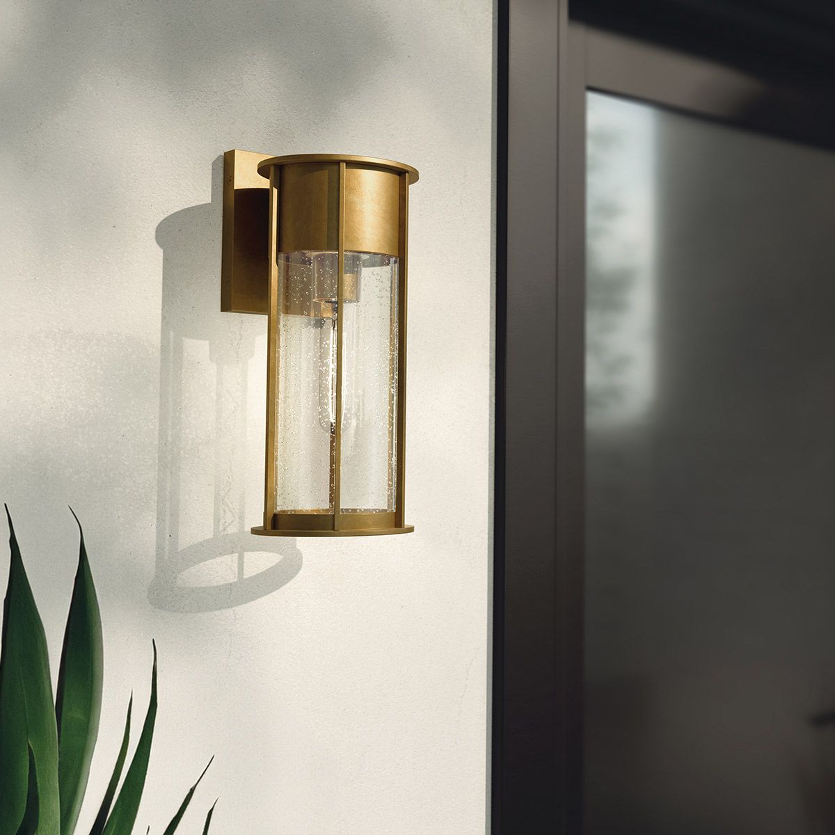 Camillo Brass Medium Outdoor Wall Lantern