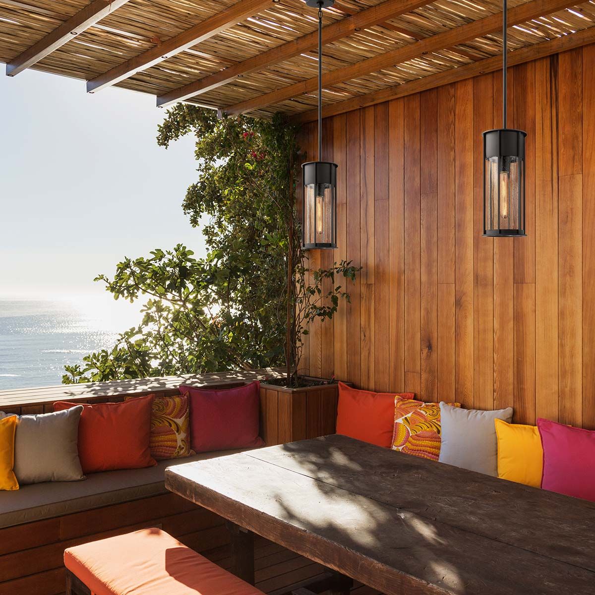 Camillo Black Outdoor Pendant Light