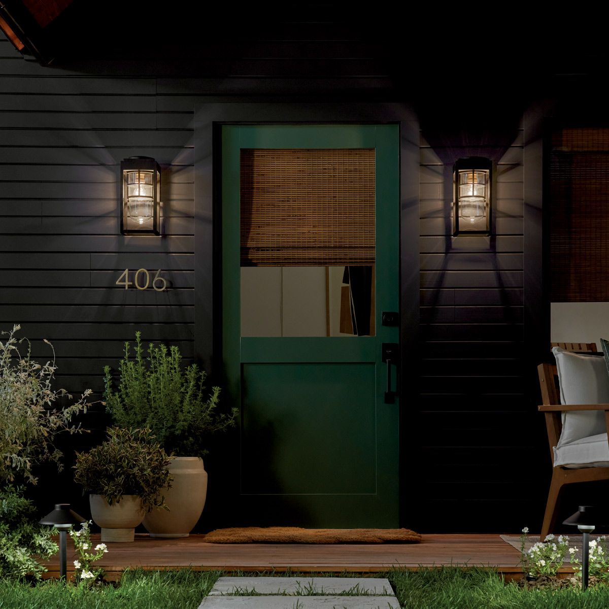 Kichler Hone Coastal 1 Light Small Wall Lantern-OB-35-25-09