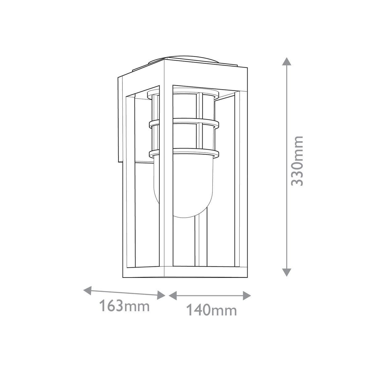 Kichler Hone Coastal 1 Light Small Wall Lantern-OB-35-25-09