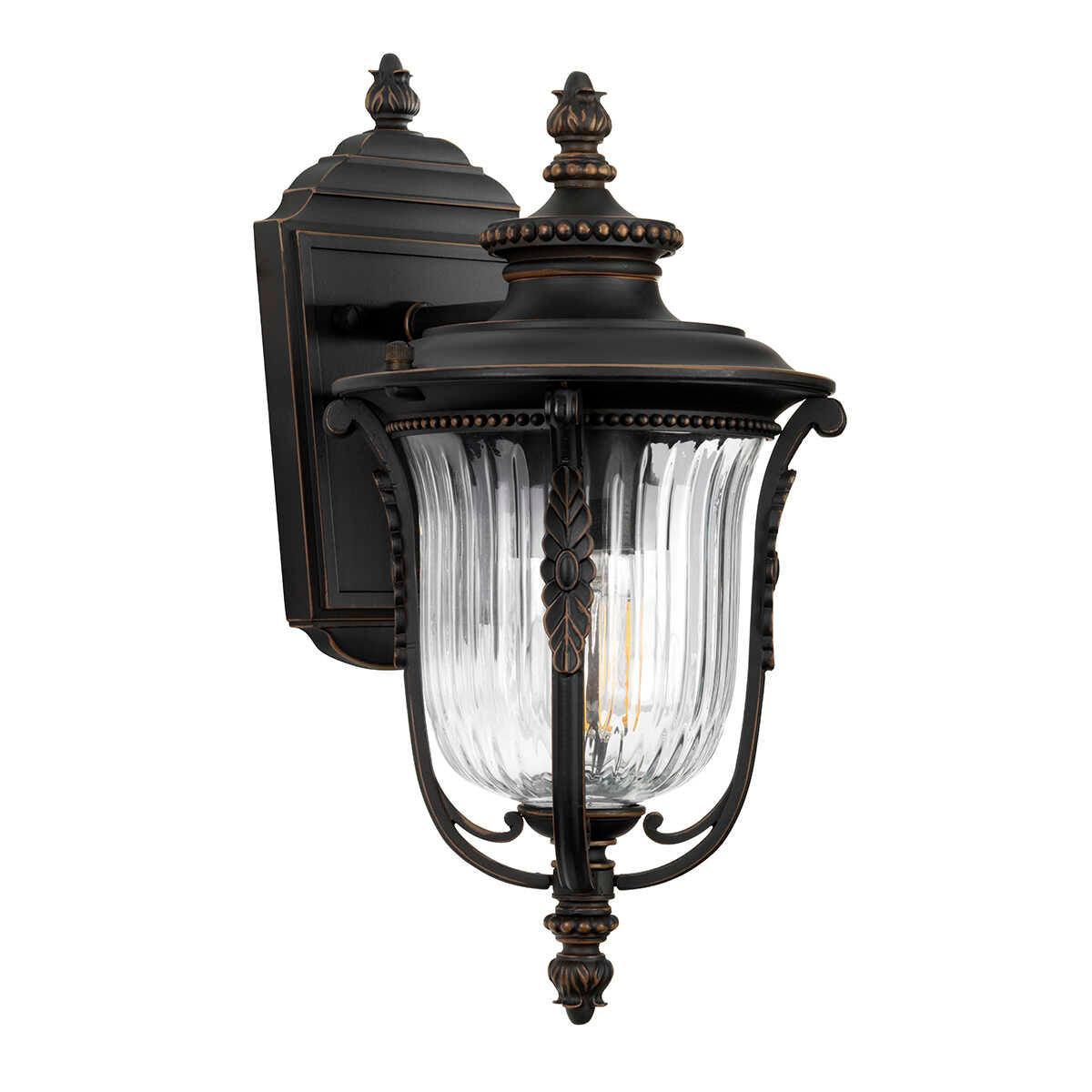 Kichler Luverne Rubbed Bronze Small Outdoor Wall Light-WAREHOUSE-40-210426