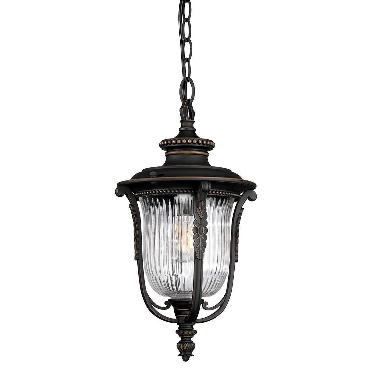 Kichler Luverne Rubbed Bronze Outdoor Pendant Light-warehouse-clearance-020426
