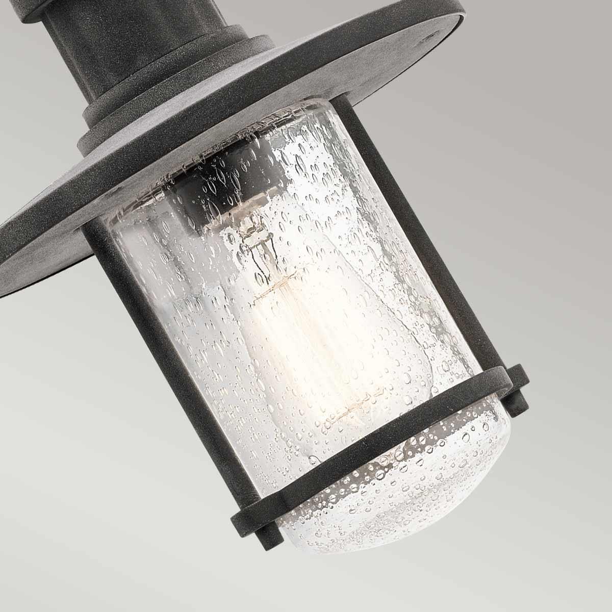 Kichler Riverwood 8" Zinc Outdoor Pendant Chain Lantern-clearance