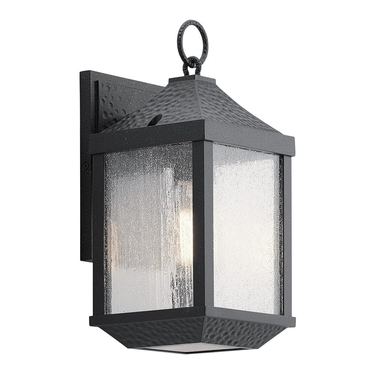 Kichler Springfield 1 Light Small Black Outdoor Wall Light-clearance