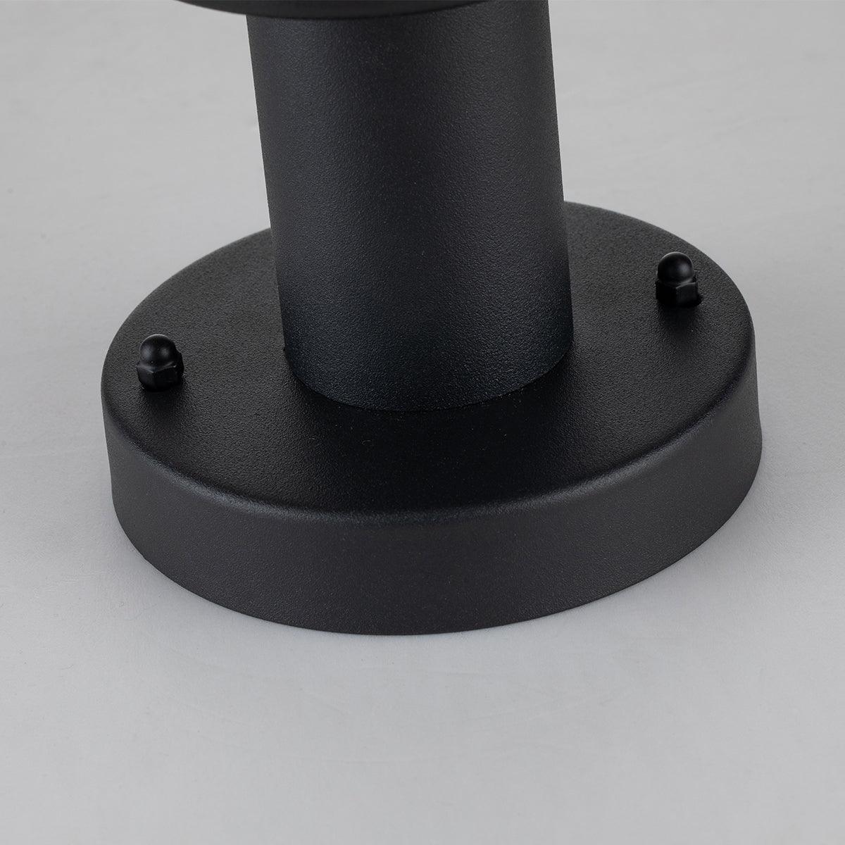 elstead klampenborg 1 light black outdoor pedestal Living Room Close Up