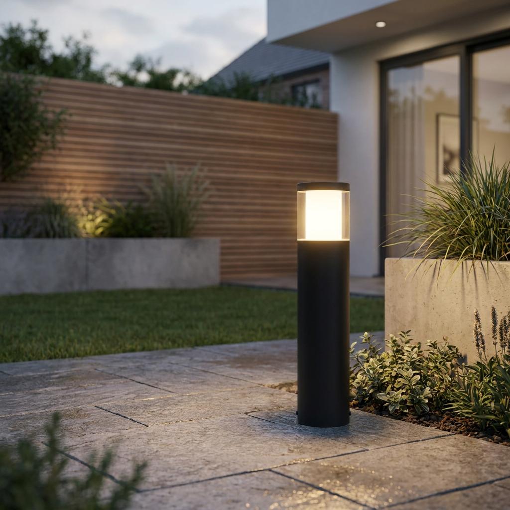 Eglo Basalgo-Z Smart Black LED Pedestal Light
