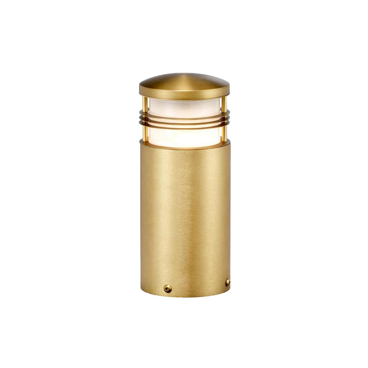 Elstead New Brighton 1 Light Medium Brass Outdoor Bollard-warehouse-25-09-26