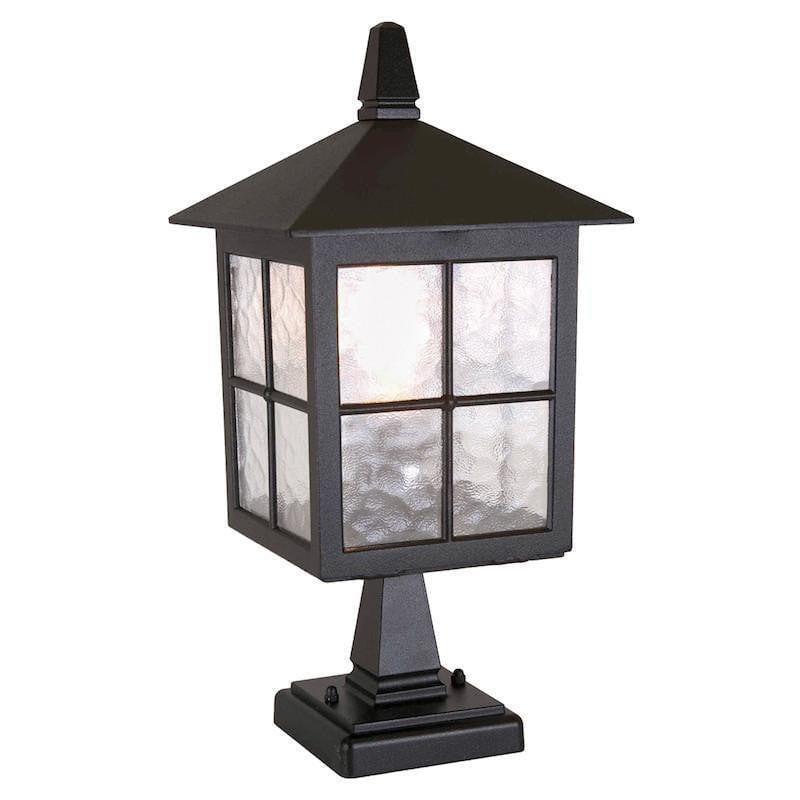 Elstead Winchester Black Outdoor Pedestal Lantern-WAREHOUSE-40-240426