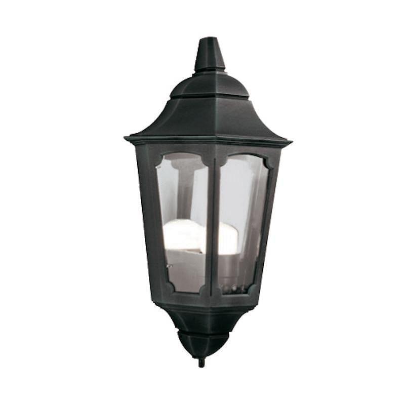 Elstead Parish Black Outdoor Half Wall Light-clearance