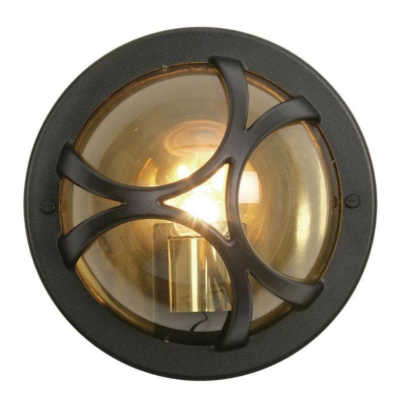 Oaks Holford Black Finish Outdoor Flush Light 210 BK by Oaks Lighting