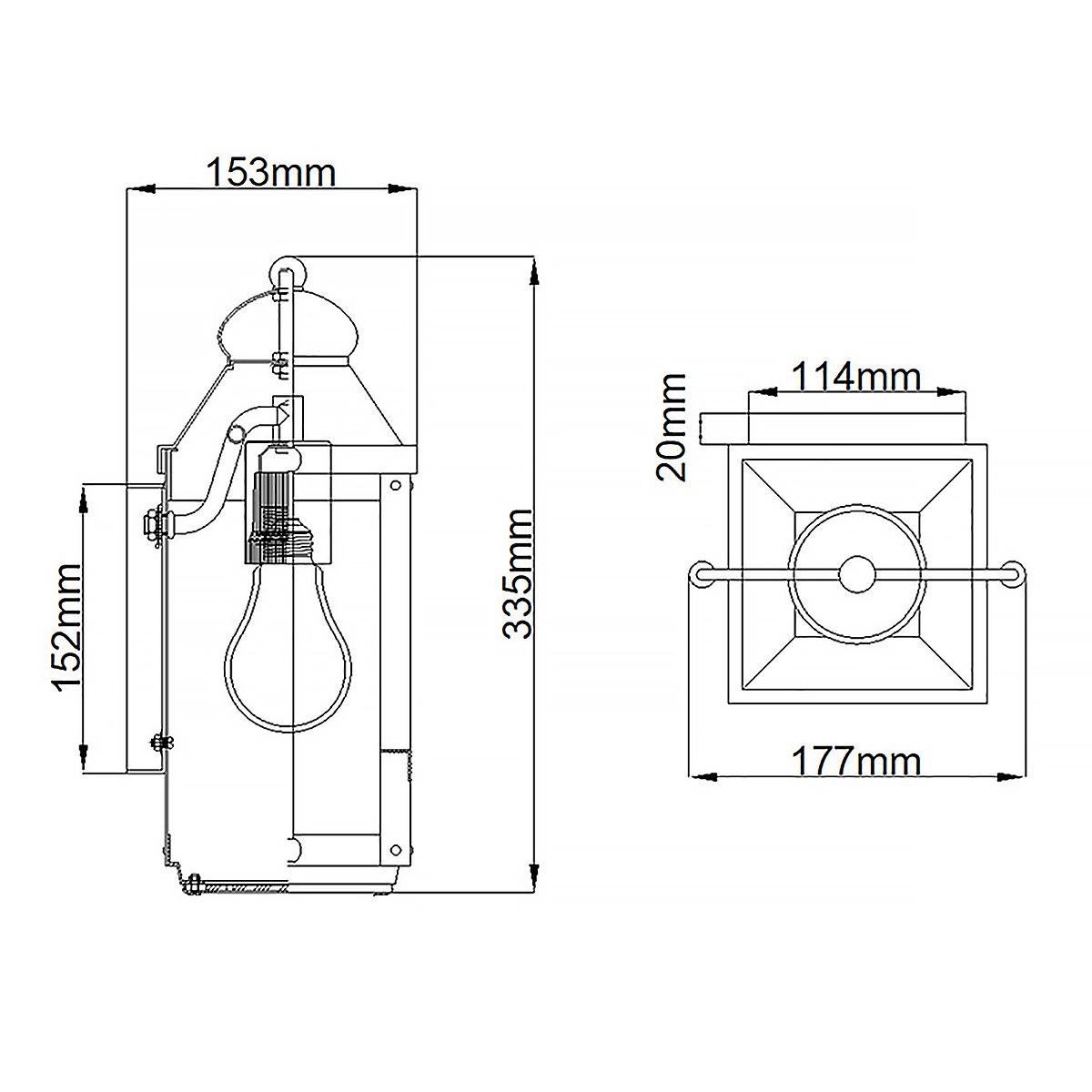 Anchorage 1 Light Outdoor Wall Lantern